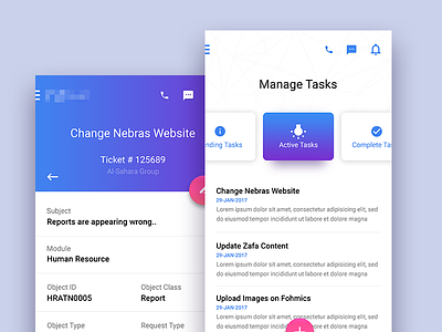 WIP | Task Management android clean support task ui ux wip