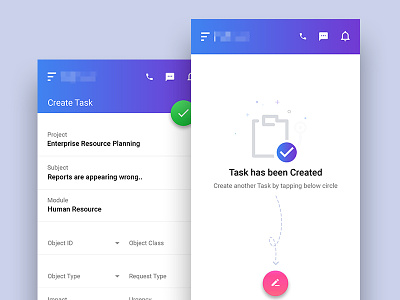 WIP | Create Task android app clean design mobile mobile app support task task management ui ux wip