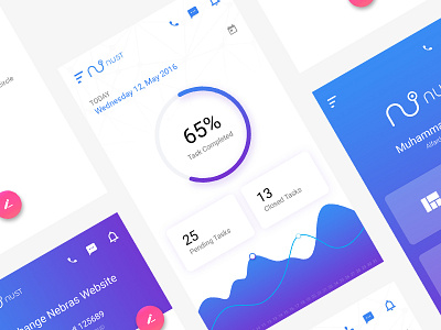 Task Management - Dashboard android app clean design mobile mobile app support task task management ui ux