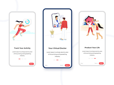 Onboarding screens