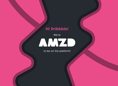 Hello Dribbble! amazed design first shot illustration logo welcome welcome shot