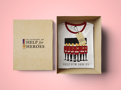 H4h T Shirt illustration irish guard london