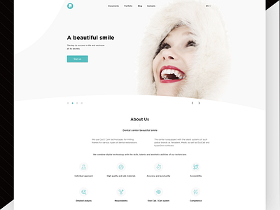 Beautiful smile beautiful branding dental design graphic design logo mobile ui smile ui ui design ux ux design web design