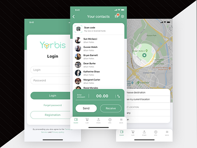 Yorbis design graphic design logo mobile application mobile ui ui ui design ux ux design web design