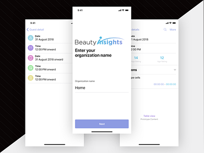 Beauty Insights application design graphic design mobile application mobile ui ui ui design ux ux design