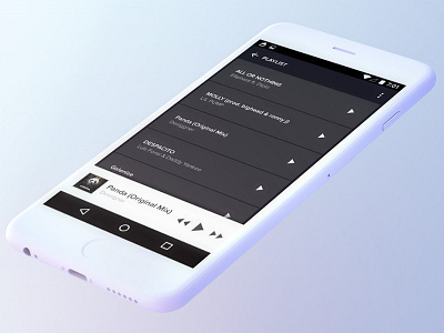 Music Player Moblie Application UI