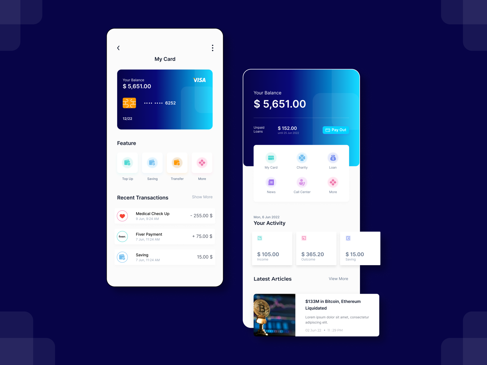 User Interface Wallet App by Rafly Putra Palian on Dribbble