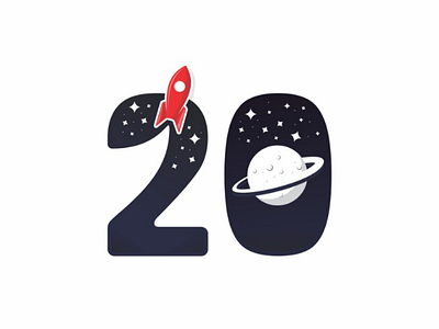Twenty and Outer Space illustration
