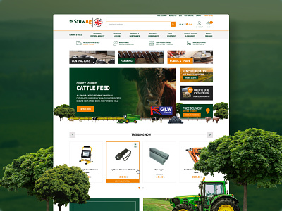 Stowag - Magento 2 Website agriculture design figma magento 2 ui ux web website