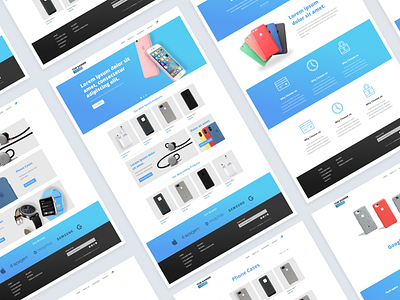 Technology E-commerce Theme design figma ui ux web website