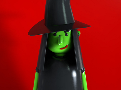 Mini Witchy Me 3d c4d cinema4d illustration render witch