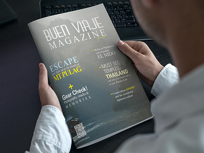 Buen Viaje Cover graphic design indesign magazine photoshop portfolio publication