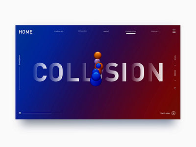 web set(Sphere Collision) c4d design