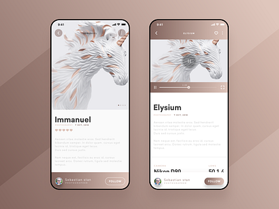 Mobile page 2(Two different styles) design ui