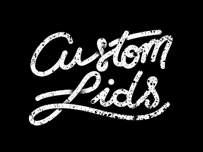 Custom Lids custom lids helmets identity illustration logo type