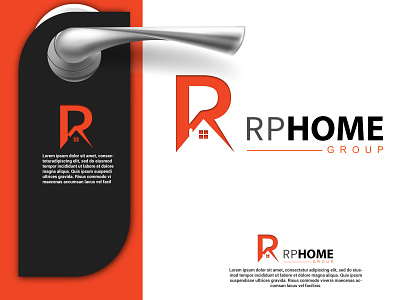 Real Estate Logo-RP branding construction logo creative design home house letter logo logomark real estate logo rp logo typography vector
