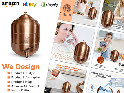Amazon A+ Content Design, infographic &lifestyle images