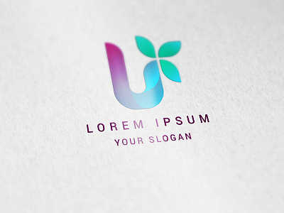 U Letter Logo Design design illustrations landing letter logo space u ui waves website