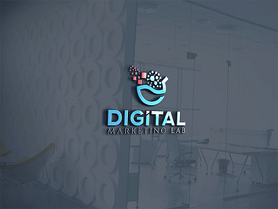 Digital Marketing Logo arrows brand branding digital evolution icon management mark marketing payments technology