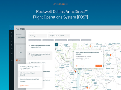 ARINCDirect Flight Operations System (FOS®) branding landing page mobile app mobile app design startup tablet app tablet design ui ux website