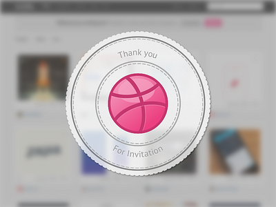 Thank You dribbble invitation