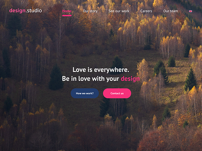 Design studio portfolio design designstudio love portfolio simple startup ui ux webdesign website