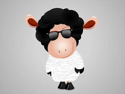 Blackhead Hippy Sheep blackhead drawing illustration sheep sunglasses