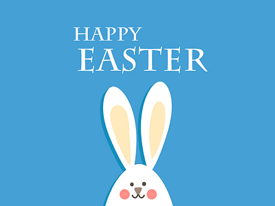 Happy Easter Bunny bunny design easter flat illustration photoshop simple