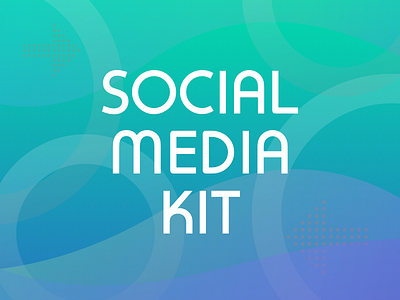 Social media kit colorful design graphic design images kit media motivational quotes playful shapes social ui