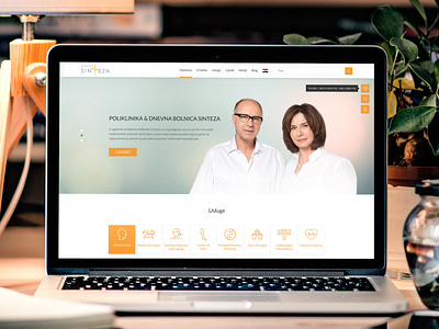 Homepage Redesign of "SINTEZA" Medical Clinic