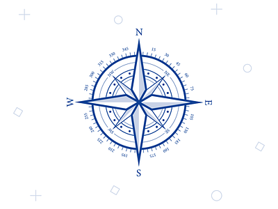 Compass Rose Icon custom icon icon illustration illustrator svg