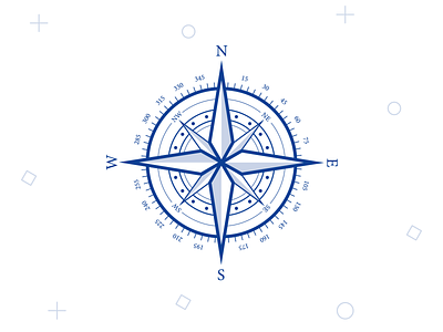 Compass Rose Icon by Connor Anderson on Dribbble