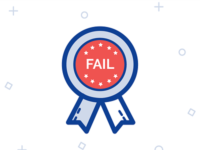 Fail Badge Icon badge badges banner branding custom icon design error fail icon illustration illustrator logo rating security svg ui ux vector web