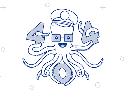 404 Octapus 404 404 error 404 page animal branding custom icon cute design icon illustration illustrator octopus svg theme ui
