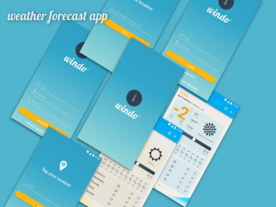 Weather forecast app android app design dashboard ios login mobile register ui ux ux design weather weather app ui