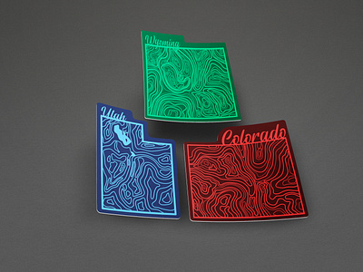 Complete Topographical Sticker Pack