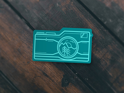 Monochromatic Camera Sticker