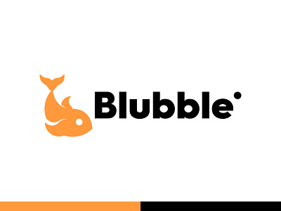 Blubble branding fish logo identity illustration illustrator logo logo design logodesign logomark logos minimal modern logo vector