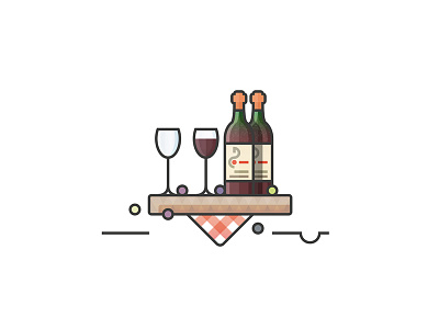 Vin Rouge On Display aquitanie doodle france glass illustration illustrator petrus pomerol vector vin rouge vineyard wine