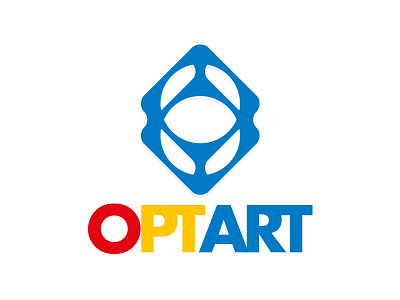 OPTART Opticians branding icon illustration line art logo logomark modern logo monogram negative space vector