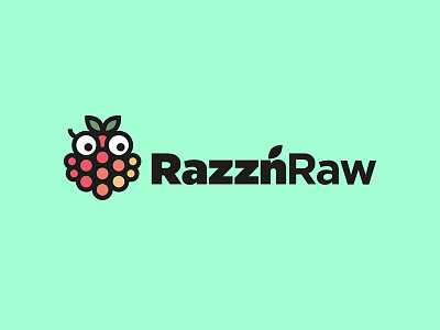 RazznRaw logo branding icon illustration juicery line art logo logomark modern logo organic vector