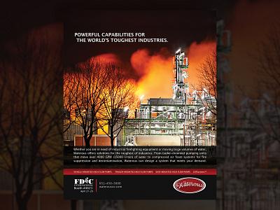 Fire Fighting Industrial Fire Magazine Ad