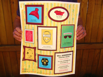 Wes Anderson Poster anderson illustration poster silkscreen wes