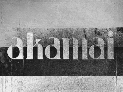 Akamai bw lettering type typography