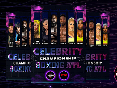 CHAMPIONSHIP  BOXING FLYER DESIGN |  CELEBRITY POSTER