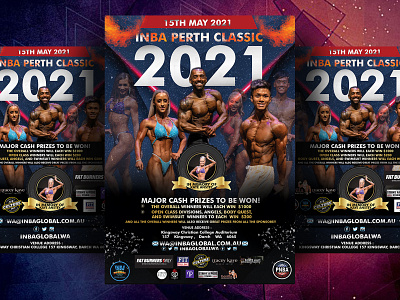 INBA PERTH FLYER DESIGN |  FITNES GYM POSTER