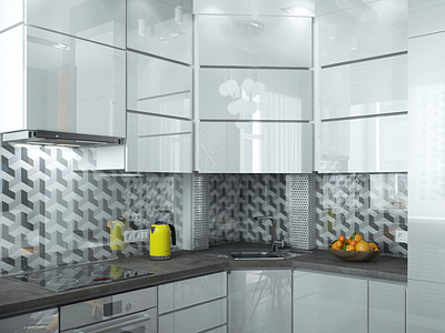 KITCHEN | YANDEX PROJECT 3d design interior kitchen visualization