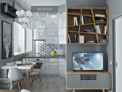 KITCHEN-LIVING ROOM | YANDEX PROJECT