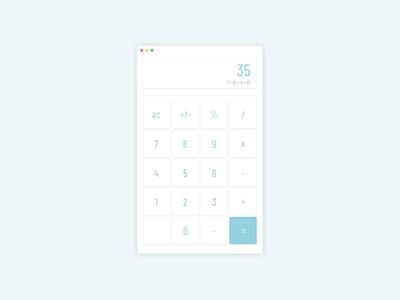 Daily UI / Calculator calculator dailyui design minimalist mobile pastel ui