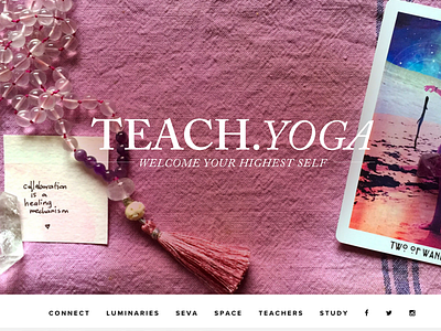 teach.yoga pink texture yoga